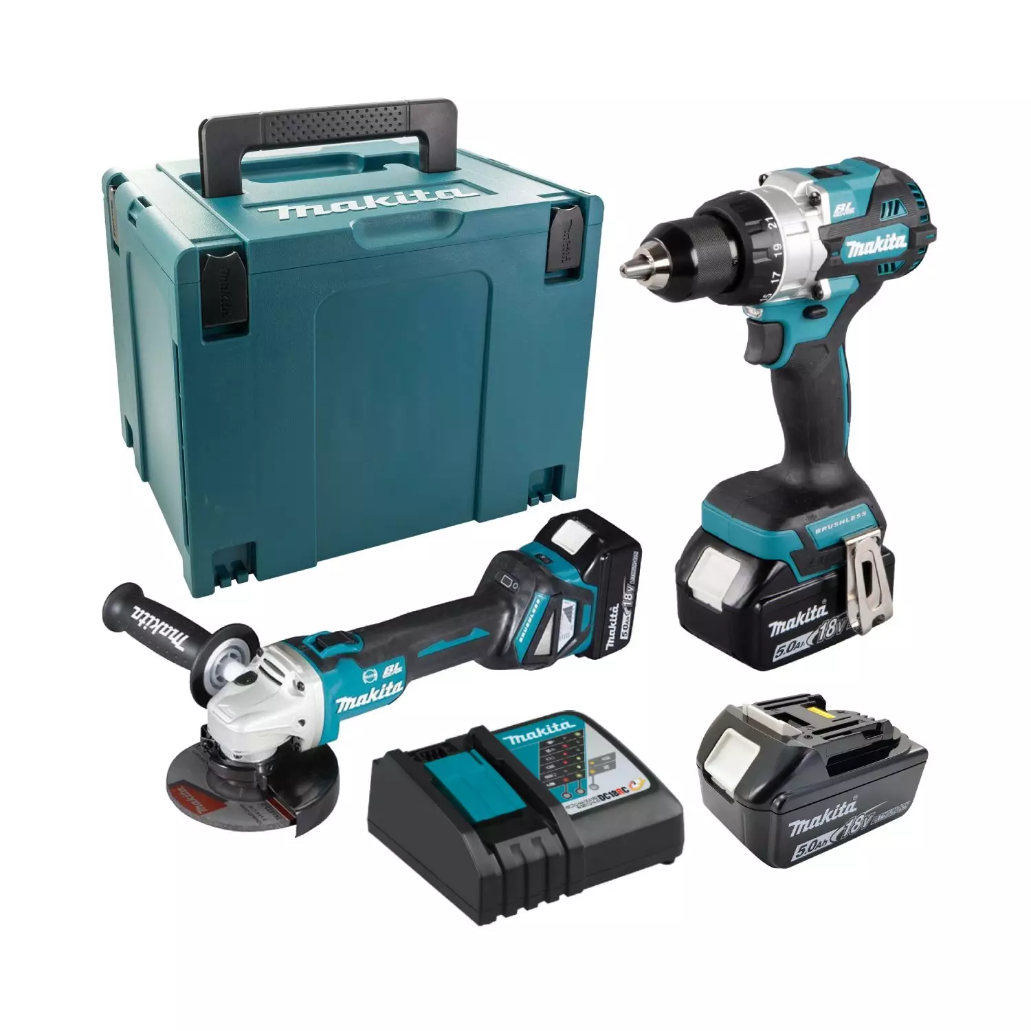 akumulatoren-komplekt-makita-dlx2431tj-ddf486dga513-222481 Акумулаторен комплект MAKITA DLX2431TJ (DDF486+DGA513) - Image 1