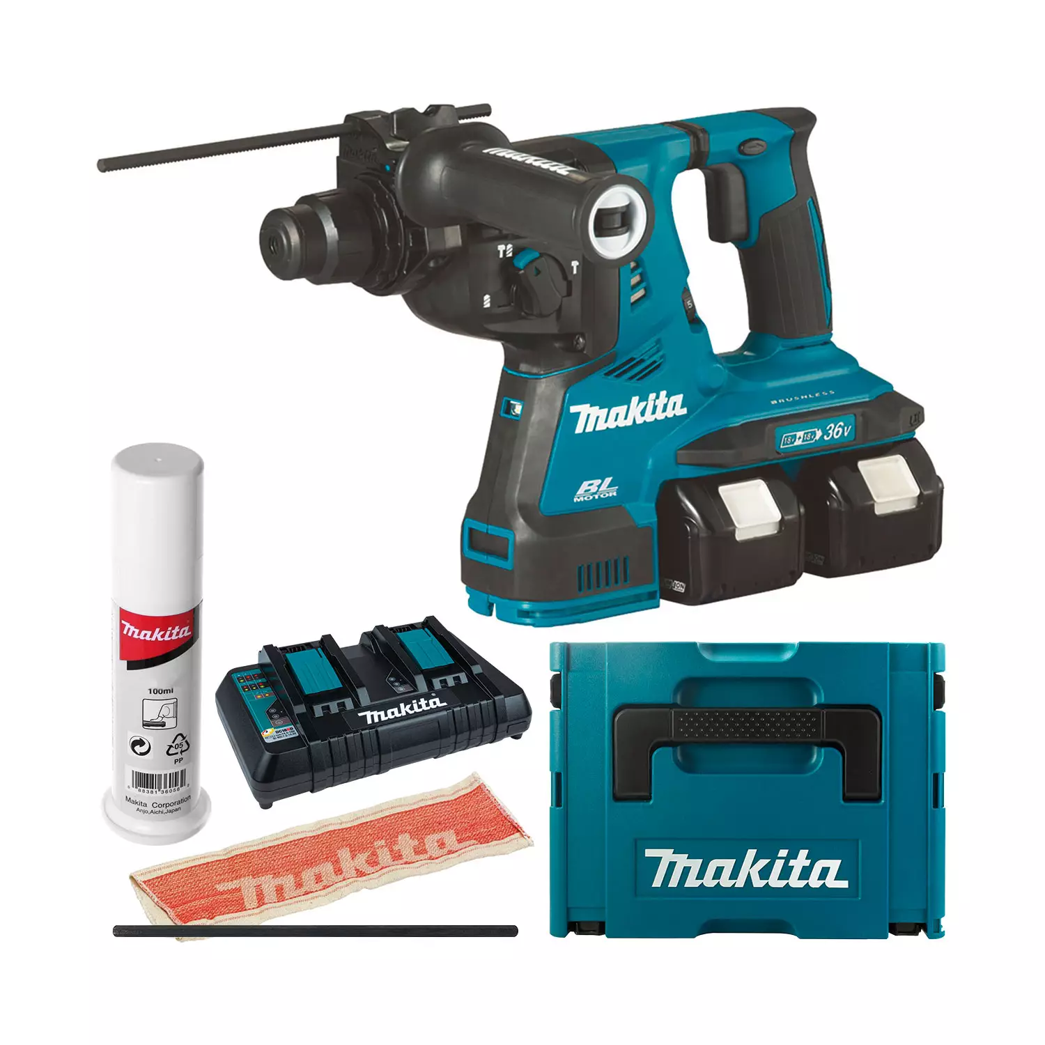 akumulatoren-perforator-makita-dhr280pt2j-205946 Акумулаторен перфоратор MAKITA DHR280PT2J - Image 1