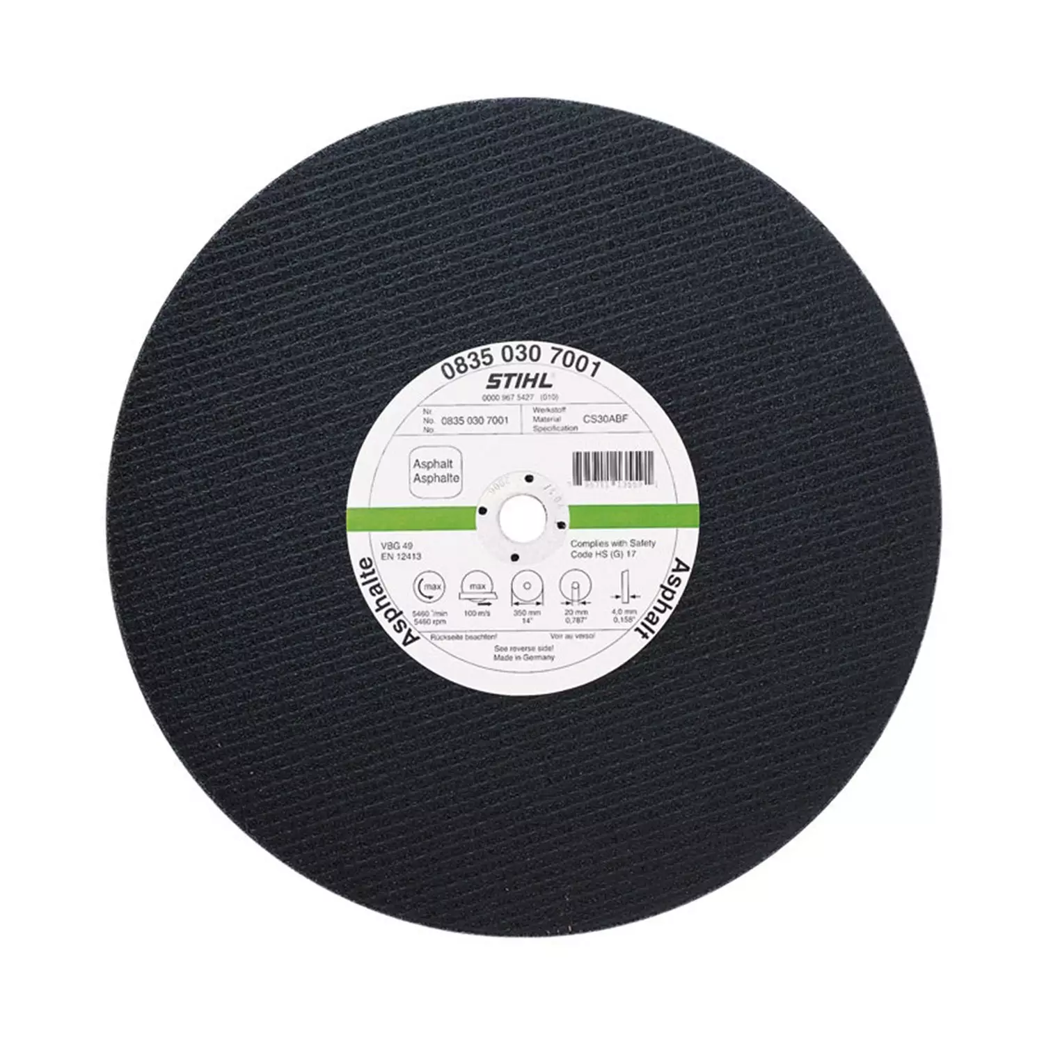 disk-karbofleksov-stihl-400h45h20mm-163701 Диск карбофлексов STIHL 400х4.5х20мм - Image 1