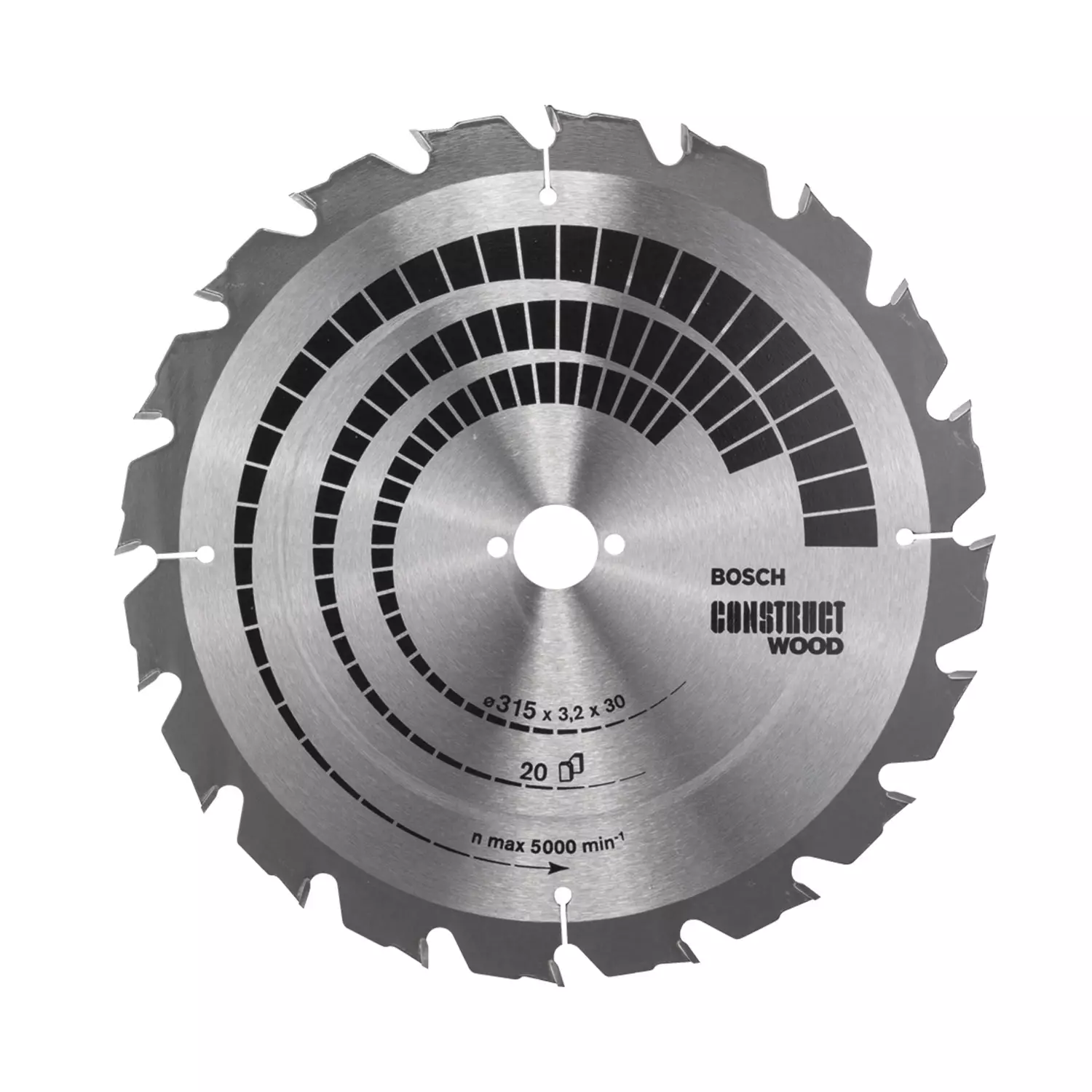 disk-s-tvyrdosplavni-plastini-bosch-construct-wood-3153230-z20-85521 Диск с твърдосплавни пластини BOSCH CONSTRUCT WOOD 315/3.2/30 Z=20 - Image 1