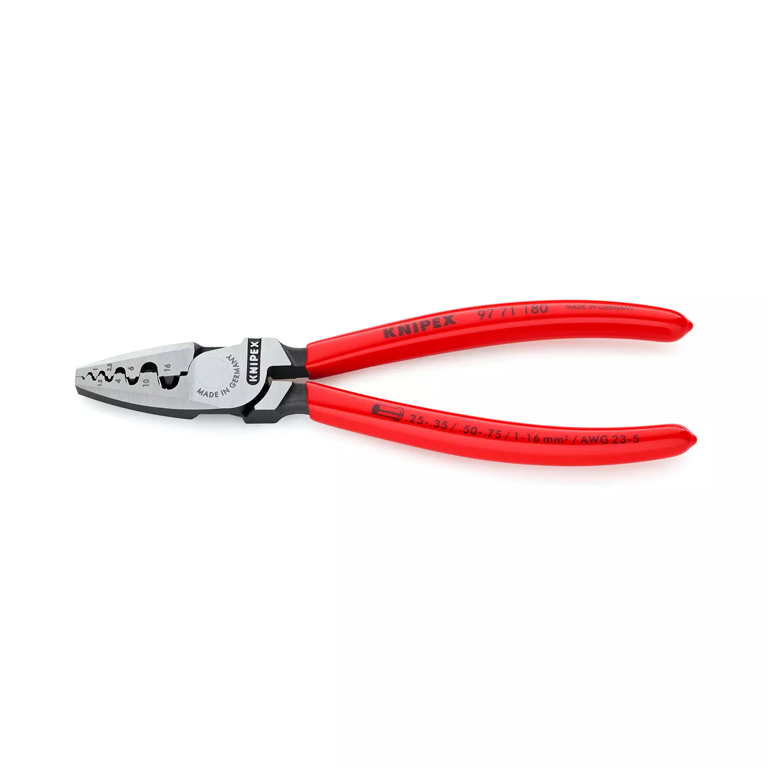 kleshti-kerbovychni-knipex-025-16mm2-7574 Клещи кербовъчни KNIPEX 0.25-16мм2 - Image 1
