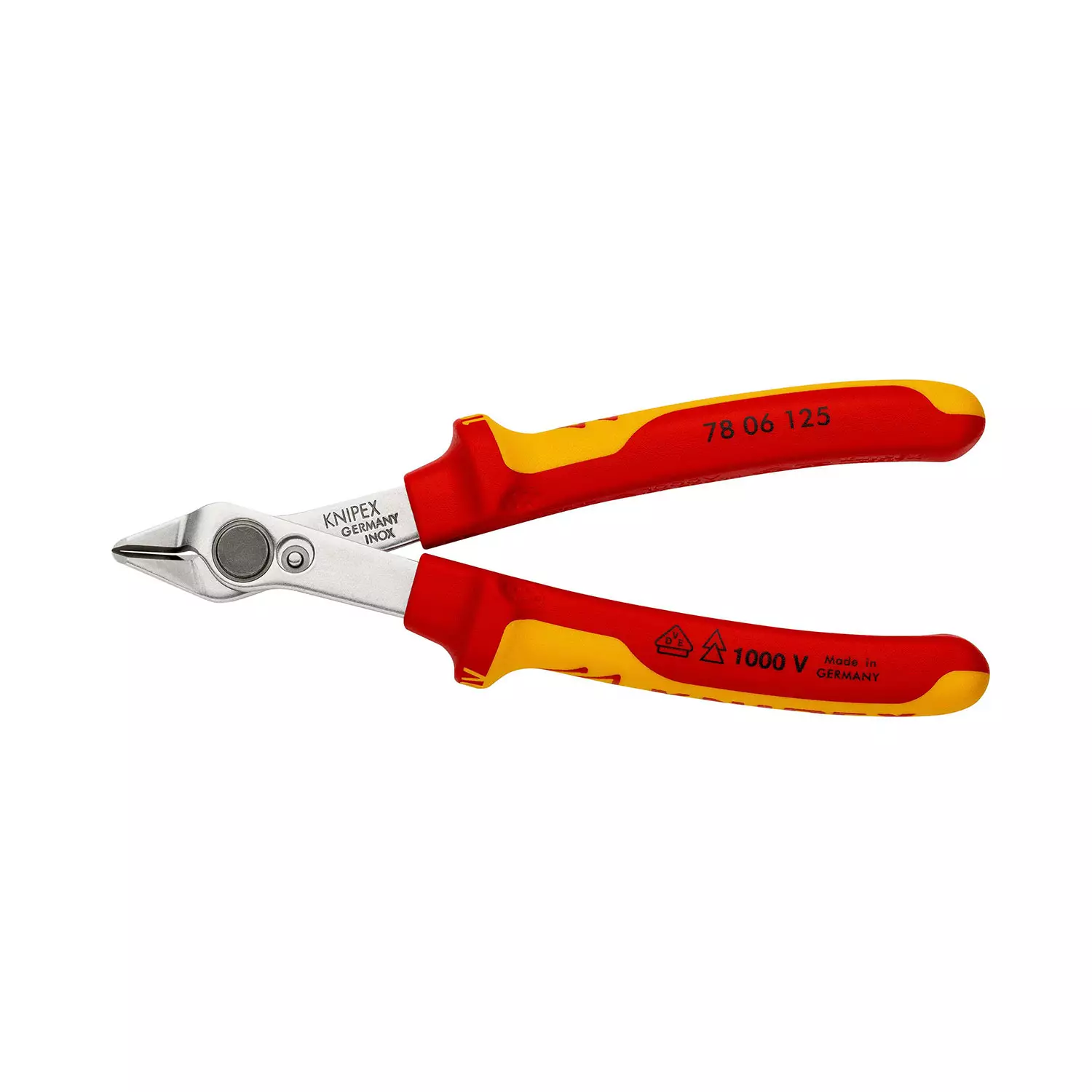 kleshti-rezachki-knipex-f02-16125mm-156569 Клещи резачки KNIPEX ф0.2-1.6/125мм 1000V - Image 1