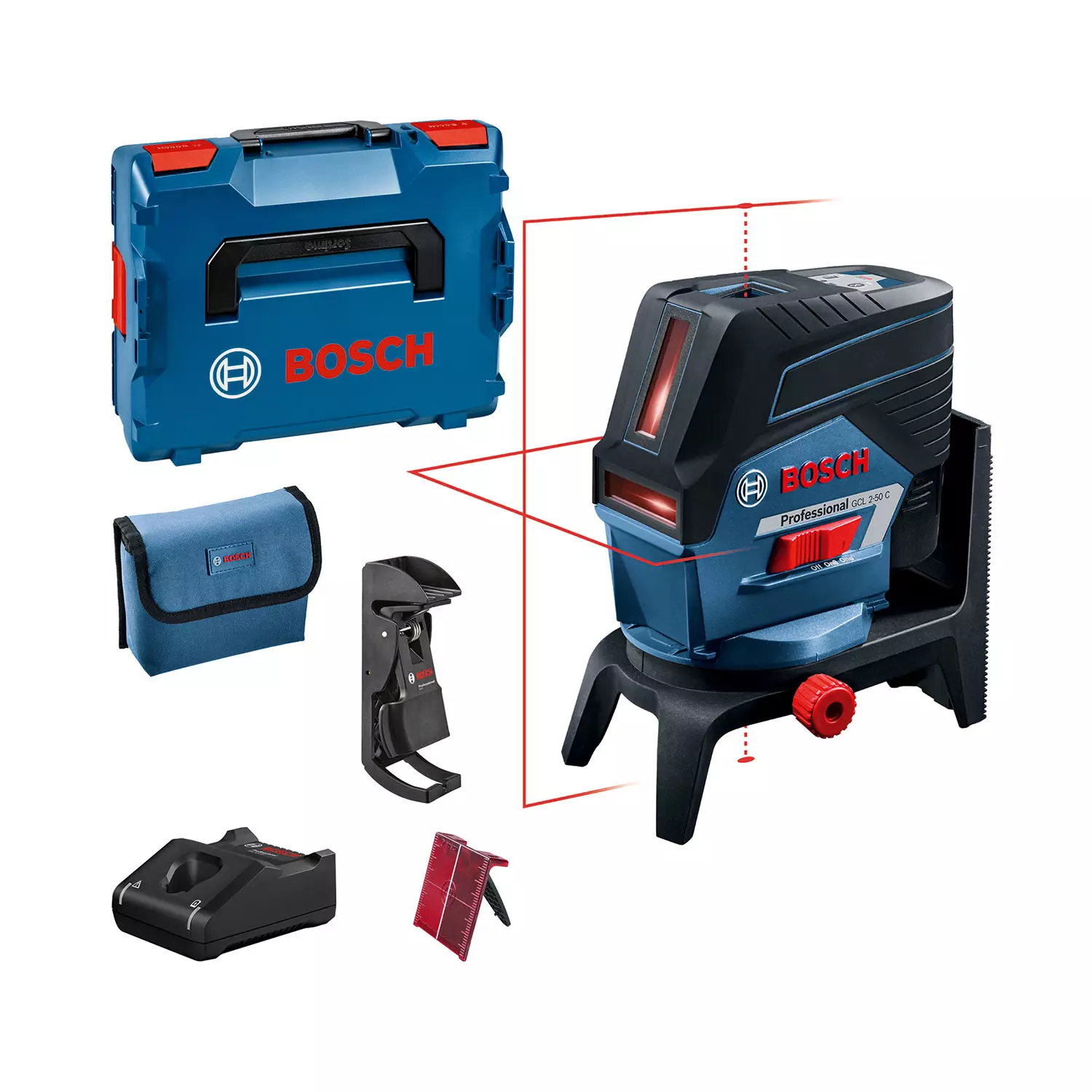 lineen-lazeren-nivelir-bosch-gcl-2-50-c-professional-165635 Линеен лазерен нивелир BOSCH GCL 2-50 C Professional - Image 1