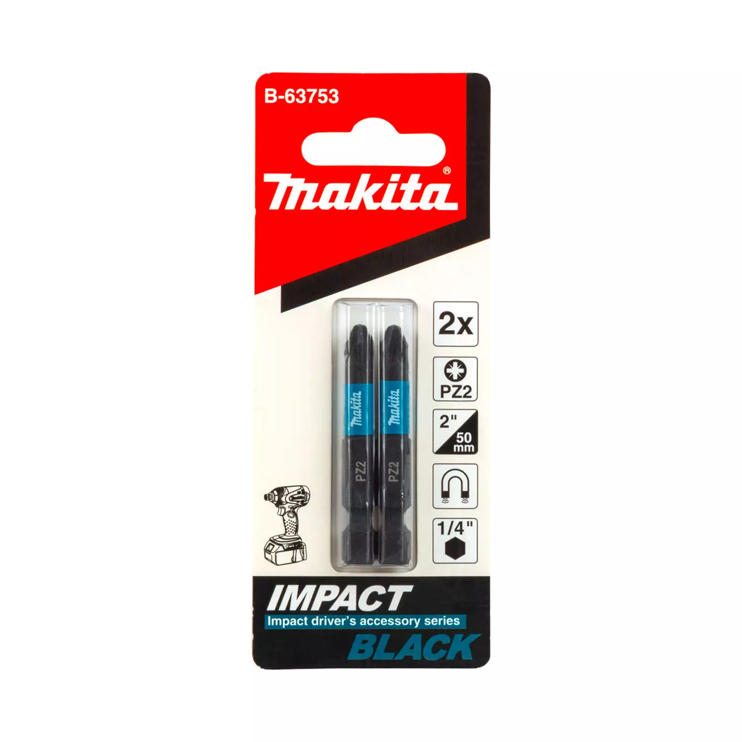 nakrainik-krystat-makita-pz-2x50mm-2br-201030 Накрайник кръстат MAKITA IMPACT PZ 2x50мм 2бр. - Image 1