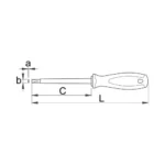 Отверткa плоска KNIPEX 0.8х4.0х202/100мм - Image 2
