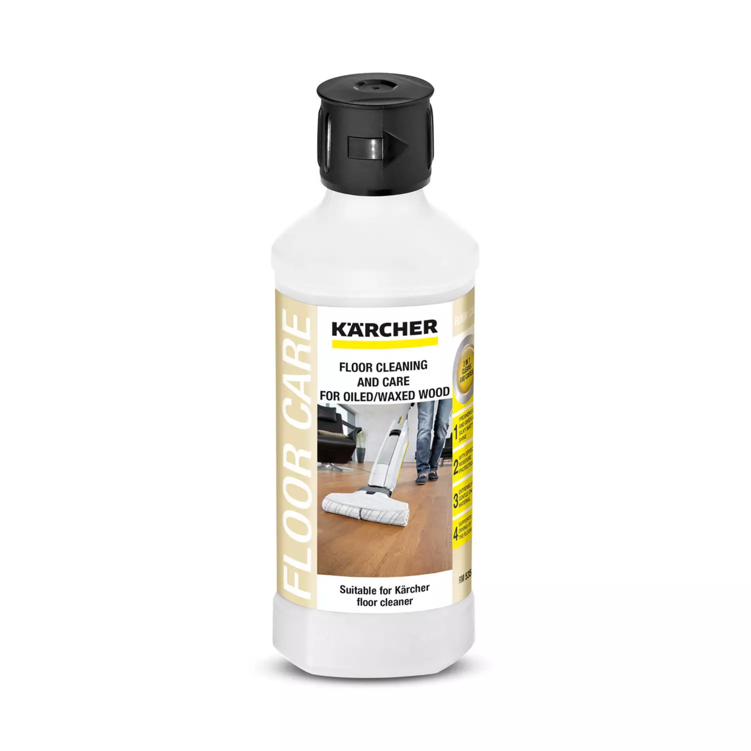 podopochistvasht-preparat-za-dyrveni-podove-s-maslovaksa-karcher-rm535-500ml-156689 Подопочистващ препарат за дървени подове с масло/вакса KARCHER RM535 500мл - Image 1
