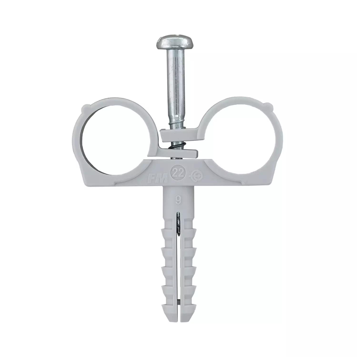 skoba-dvustranna-s-diubel-friulsider-ctnd-51502-f108h30mm-85290 Скоба двустранна с дюбел FRIULSIDER 51502 ф10/8х30мм - Image 1