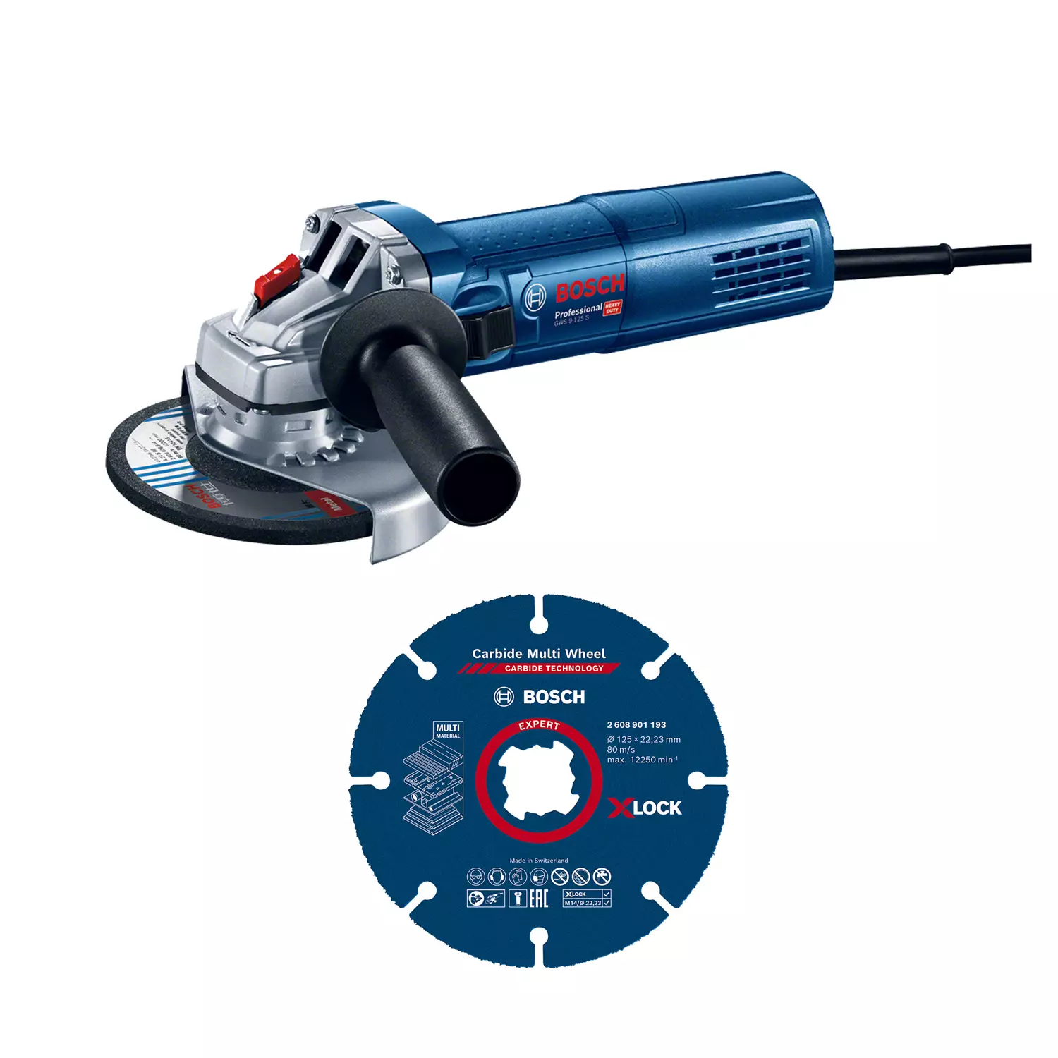 ygloshlaif-bosch-gws-9-125-s-disk-carbide-multi-wheel-227943 Ъглошлайф BOSCH GWS 9-125 S + Диск Carbide Multi Wheel - Image 1